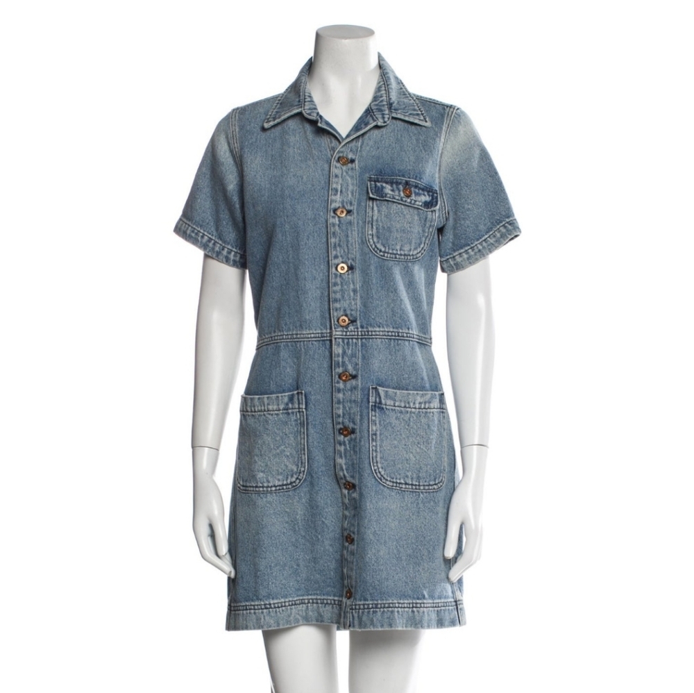 NSF Denim Mini Dress, Size Small